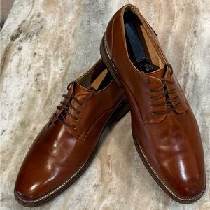 Men’s JOSEPH ABBOUD Brown leather Oxford dress shoes- Size 10D